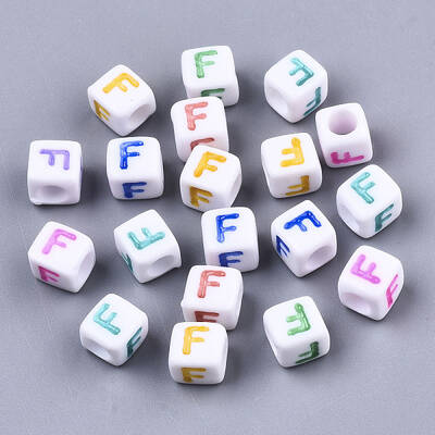 Opaque White Acrylic Beads