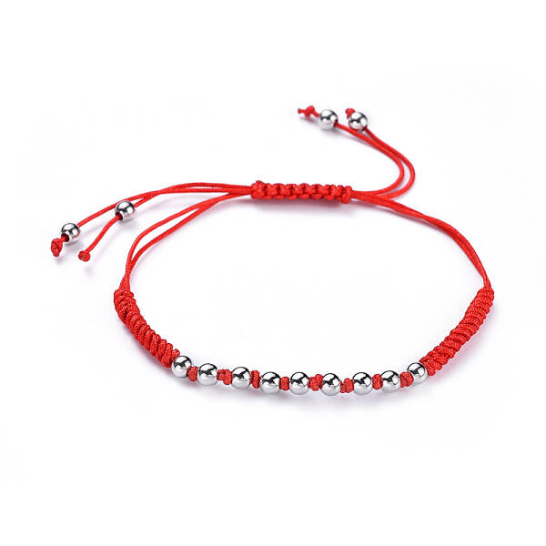 Adjustable Nylon Cord Braided Bead Bracelets