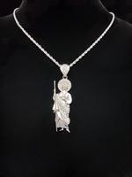Unisex Street Trend Twist Design Pendant Necklace, Punk Style Stainless Steel Chains Necklace for Men Jewelry for Party, Dail...