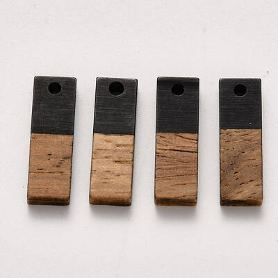 Resin & Walnut Wood Pendants