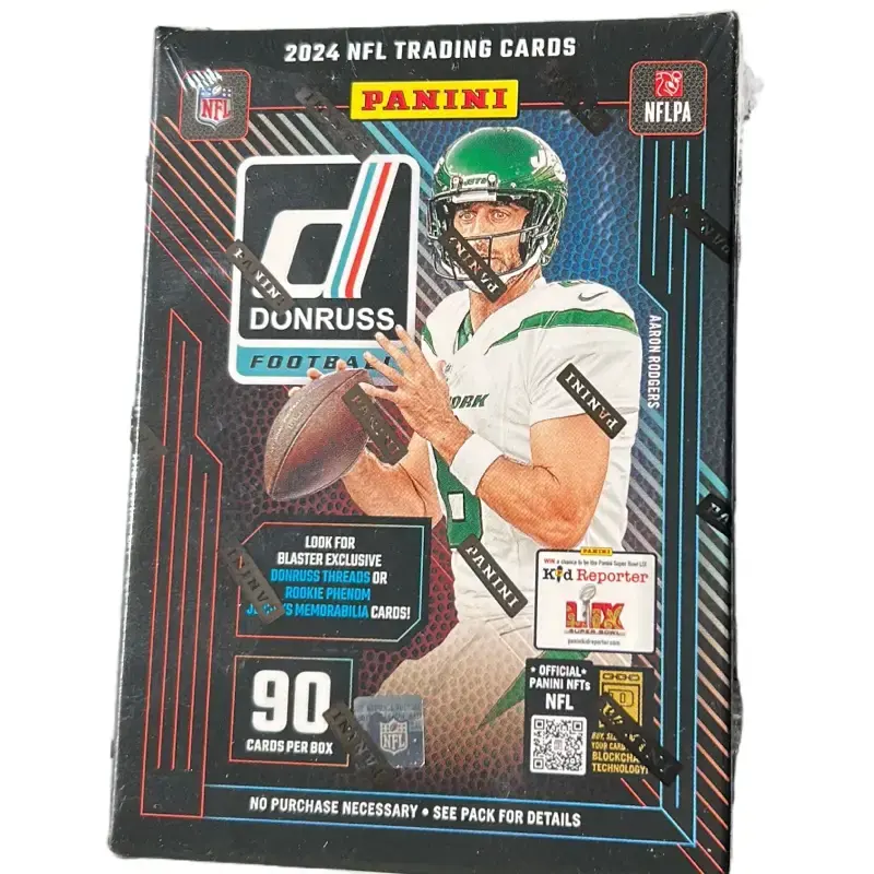 2024 Donruss football, 1 blaster pack. (Ripped open on our live stream and then Shipped) Please Read product description. box...
