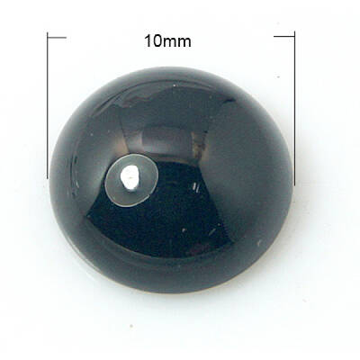 Natural Dyed & Heated Black Agate Cabochons