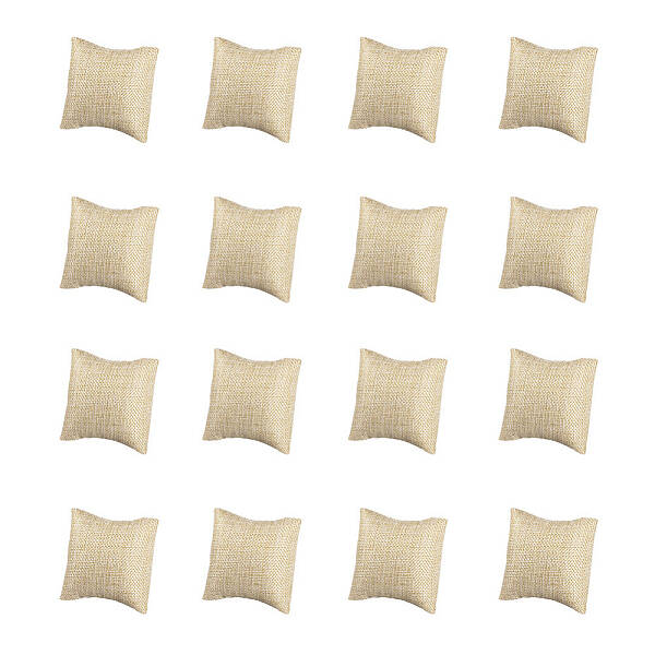 Kraft Hemp Pillow Holder for Jewelry Bracelet & Watch Displays