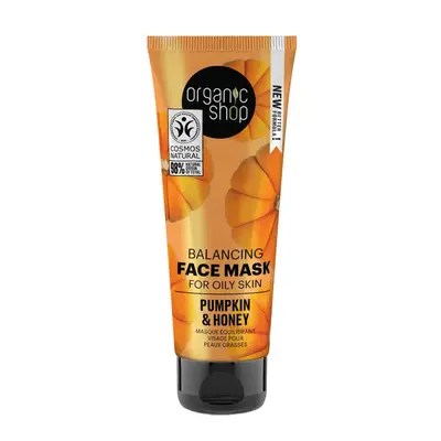 Maschera viso alla zucca Organic Shop per pelli grasse 75 ml