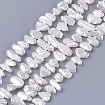 Electroplate Shell Pearl Beads Strands