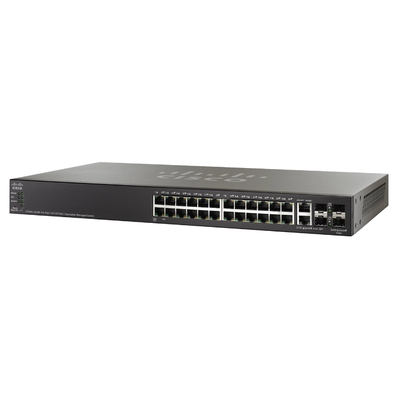 Cisco SF500-24MP-K9-G5 | SF500-24MP Layer 3 Switch - 24 Ports - Manageable - 10/100Base-TX, 1000Base-X - 3 Layer Supported - ...