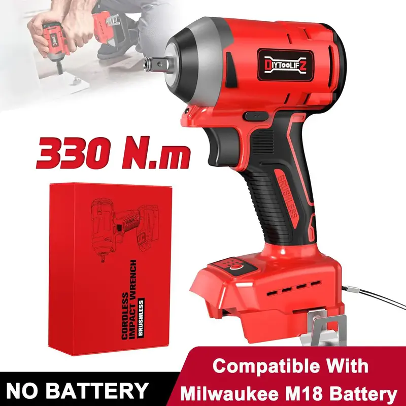 Impact Wrench for Milwaukee M18 Battery (NO BATTERY!!!) 1/2\