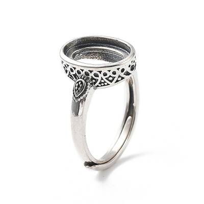 925 Sterling Silver Adjustable Ring Components