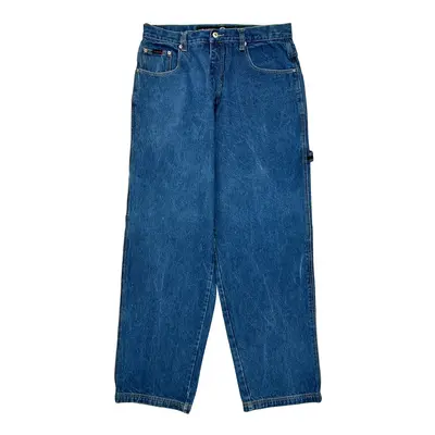 Vibes Jean Baggy Carpenter Jeans - 34W 33L Blue Cotton