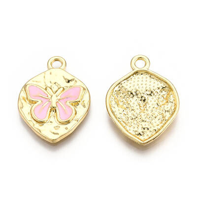 Rack Plating Alloy Enamel Pendants