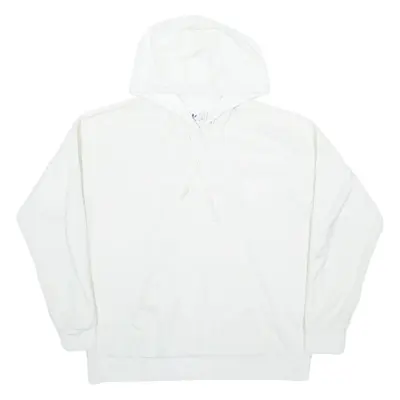 ADIDAS Womens Cream Hoodie UK 12