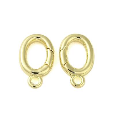 Brass Spring Gate Rings