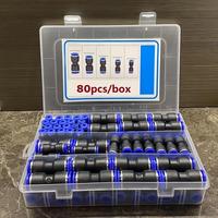 80pcs/box Quick Connect Air Hose Fittings Kit, Universal Thread Leak-resistant Fittings, Easy Installation Fittings for 5/32 ...