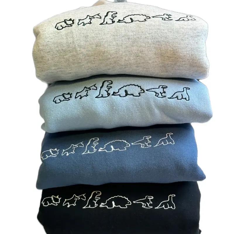 Dinosaur Embroidered Crewneck