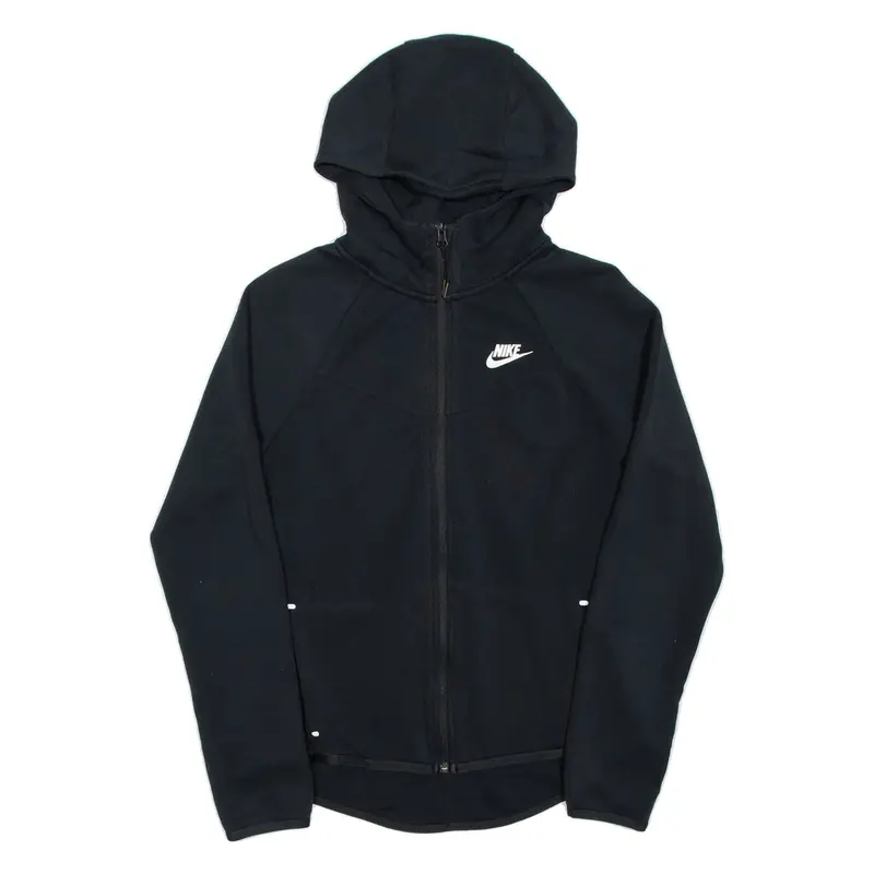 NIKE Womens Black Hoodie Full Zip S