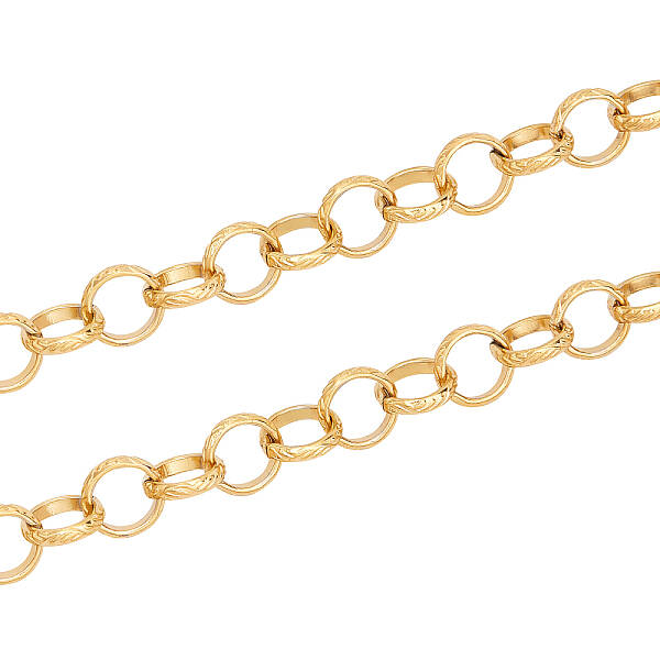 304 Stainless Steel Rolo Chains Necklaces