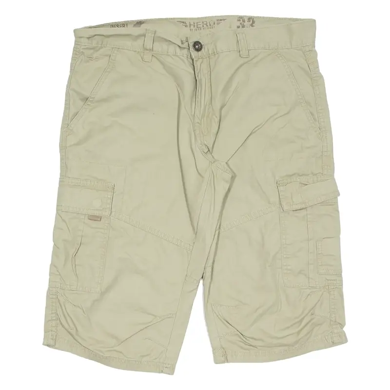 HERO Mens Workwear Shorts Beige XL W38