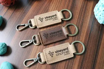 15 pcs+ Church Logo Keychains with Heavy Duty Ring & Clasp