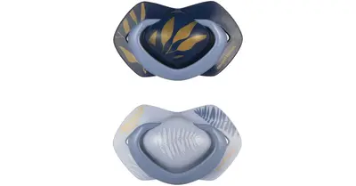 Canpol babies Light Touch Gold pacifier 0-6m Blue 2 pcs