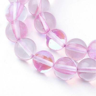 Synthetic Moonstone Beads Strands