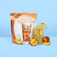 Chike Protein Iced Tea Beverage - Pineapple Margarita, Peach, and Green Tea Lemonade