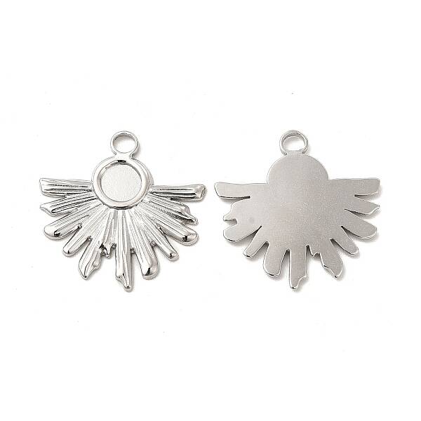 Non-Tarnish 304 Stainless Steel Pendant Cabochon Settings