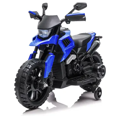 Garvee 6V Kids Electric Motorcycle with Training Wheels, Adjustable Speed 2-5 MPH, Durable Battery-Powered Ride-On Bike, Head...