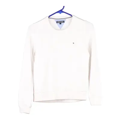 Age 10 Tommy Hilfiger Sweatshirt - Small White Cotton