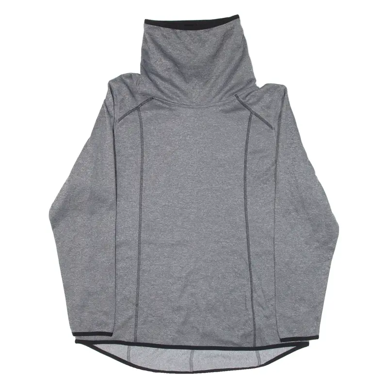 CHAMPION Womens Sweatshirt Grey High Neck XL