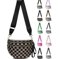Checkered Fanny Pack for Women - Stylish Crossbody Bum Bag, Checkerboard Purse - Perfect Gift