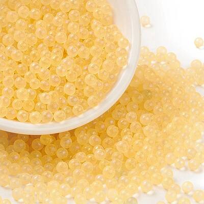 Luminous Transparent Glass Seed Round Beads