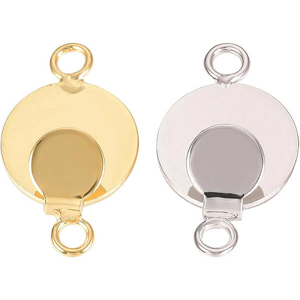 28Pcs 2 Colors Brass Links Connectors