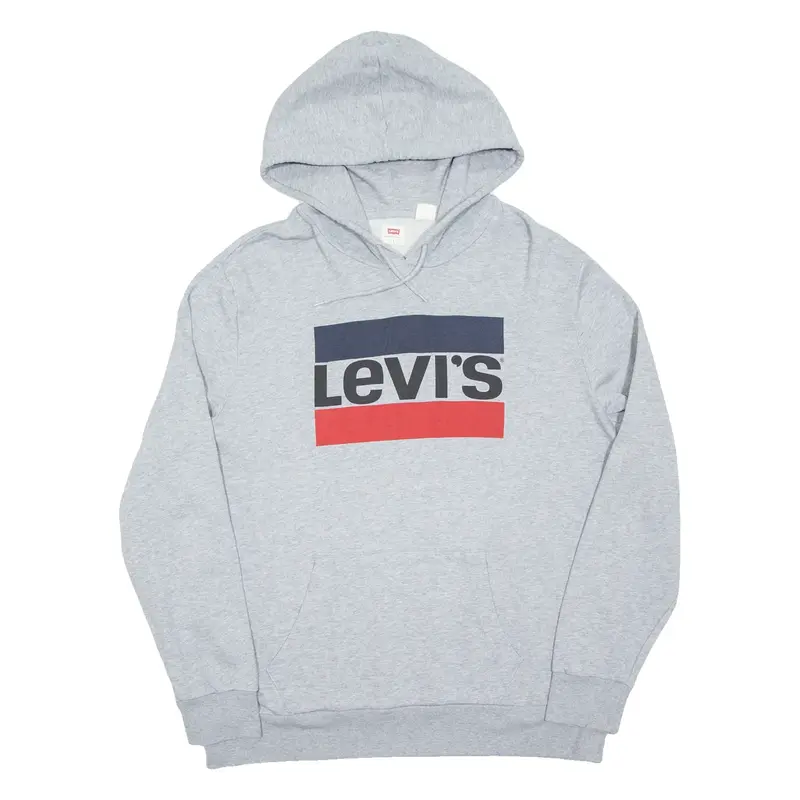 LEVI'S Mens Grey Hoodie L