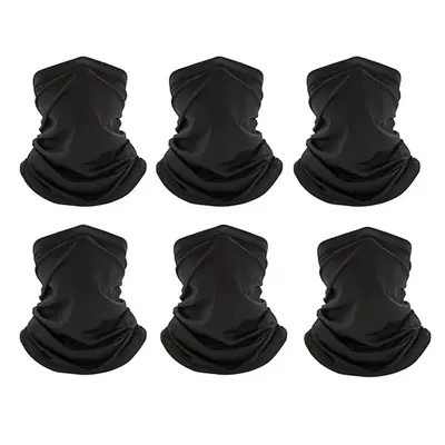 Breathable Sun Protection Face Mask, 6 Counts Outdoor Sports Face Cover, Windproof Face Scarf for Men & Women, Ski Mask, Gym ...