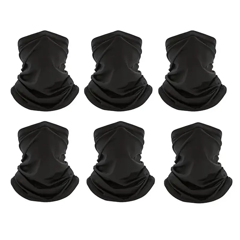 Breathable Sun Protection Face Mask, 6 Counts Outdoor Sports Face Cover, Windproof Face Scarf for Men & Women, Ski Mask, Gym ...