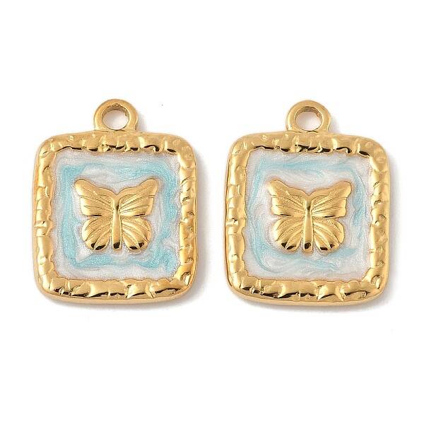 304 Stainless Steel Enamel Pendants