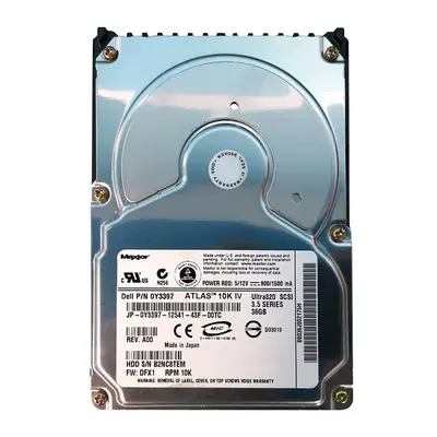 JP-0Y3397 Dell 36GB 10000RPM Ultra 320 SCSI 3.5-Inch 8MB Cache Hard Drive