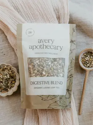 Digestive Tea Blend - Organic Loose Leaf Tea for Aid Digestion & Comfort - 45 Servings - US Made - Dandelion Root Fennel Ging...