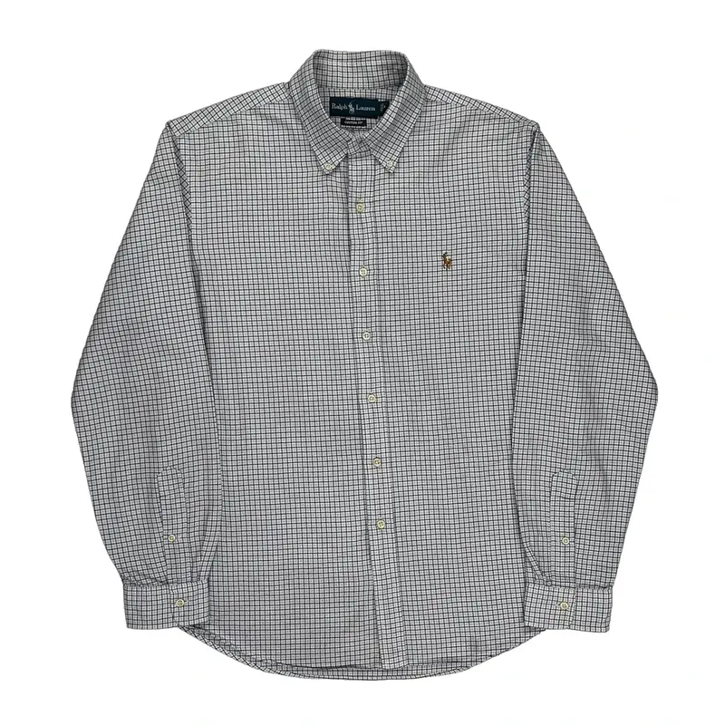 Ralph Lauren Checked Shirt - Large Blue Cotton