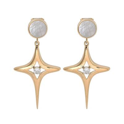 Ion Plating(IP) 304 Stainless Steel Stud Earrings