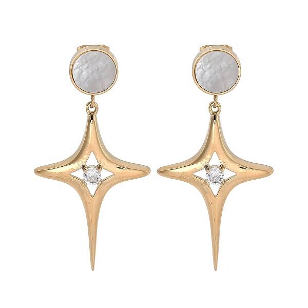 Ion Plating(IP) 304 Stainless Steel Stud Earrings