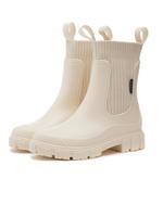 Women's Solid Color Waterproof Rain Boots, Women Shoes, 2024 New Style Fashionable Round Toe Boots for Outdoor Wear, Non-slip...