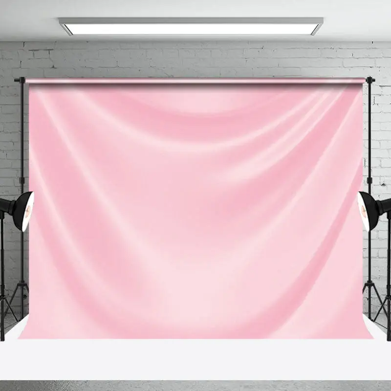 Luxury Pink Drape Glossy Silk Photo Booth Backdrop - Aperturee
