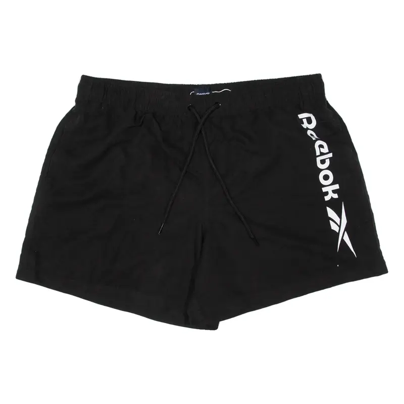 REEBOK Mesh Lining Mens Swimming Shorts Black Relaxed L W35