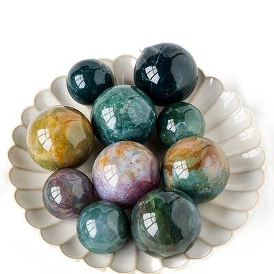 Natural Ocean Jasper Crystal Ball