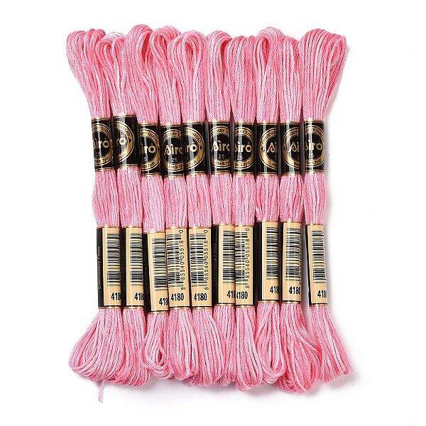 10 Skeins 6-Ply Polyester Embroidery Floss