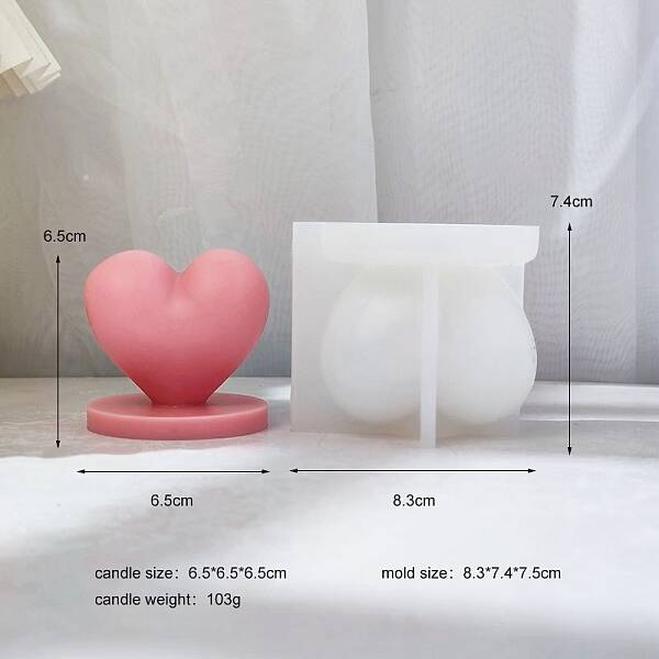Heart DIY Food Grade 3D Silicone Molds