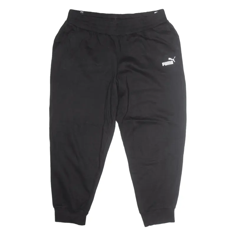 PUMA Joggers Black Tapered Mens XL W32 L26