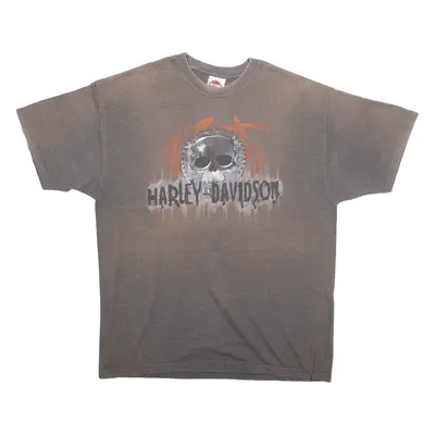 HARLEY DAVIDSON San Antonio Texas Mens Biker T-Shirt Grey USA XL