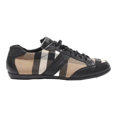 BURBERRY Sneaker Trainers Brown Leather Womens UK 5